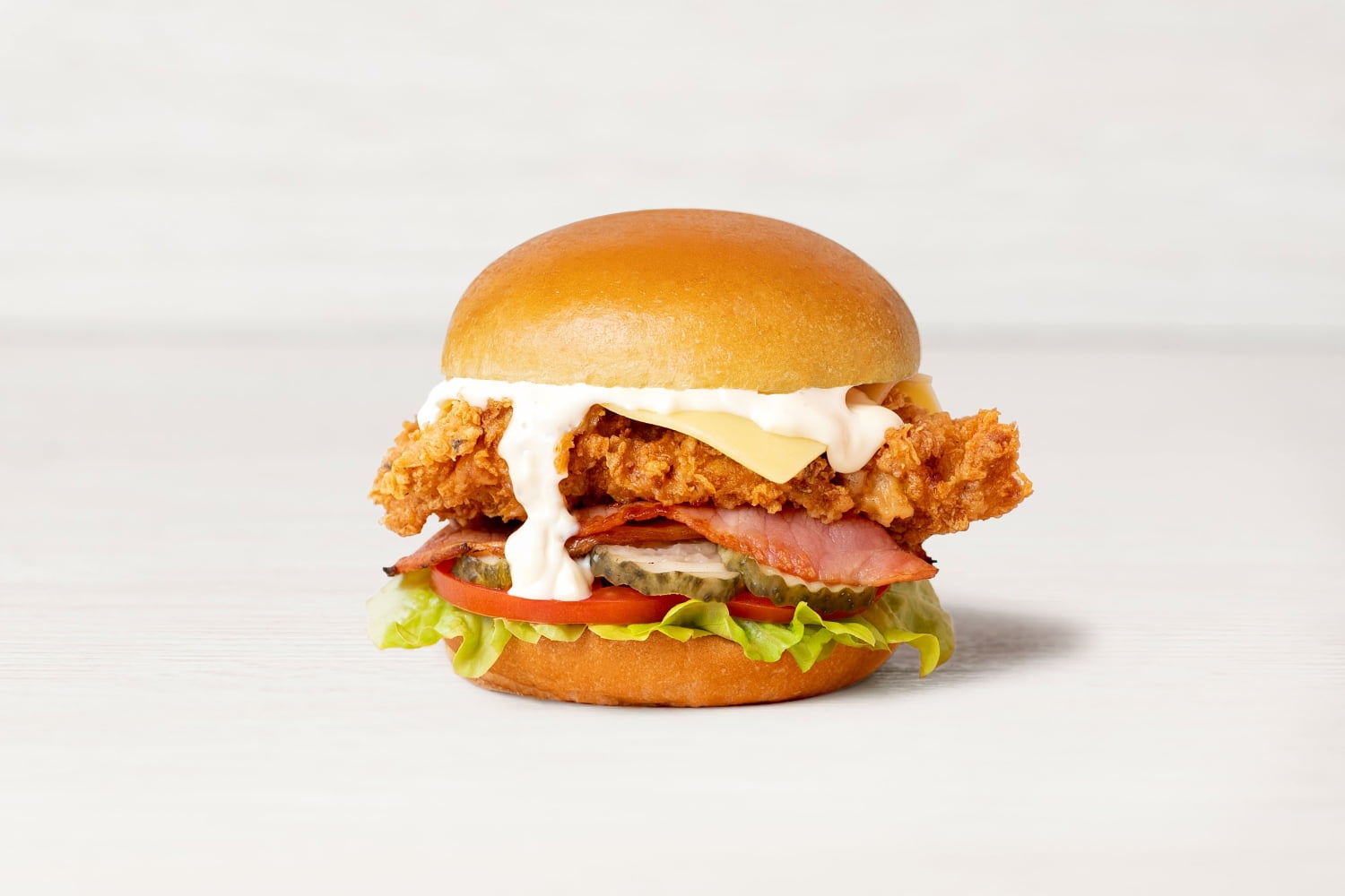 Crispy Chicken Deluxe Burger Pappa Flock Chicken Tenders